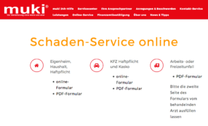 Schadensmeldung muki